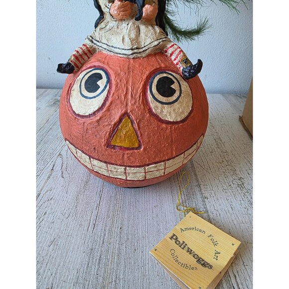 Poliwoggs Halloween witch tree David critchfield fortunato vintage table top pum - Picture 3 of 9